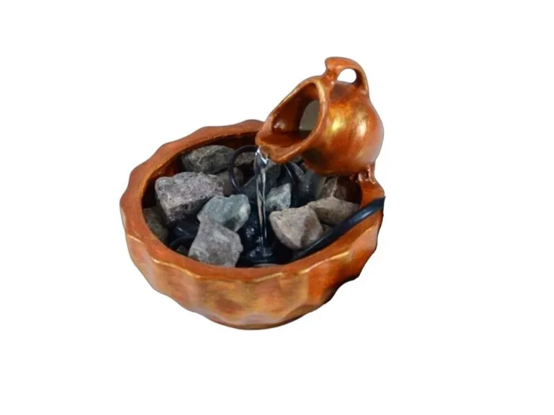 Fuente de Agua Mini Facetada (Motor con LED) 13.5cm
